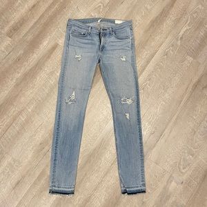 Distressed Rag & Bone Skinny Jeans